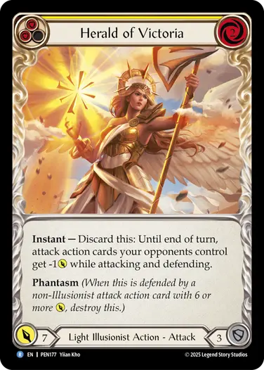 Herald of Victoria PEN177 - Compendium of Rathe - Flesh and blood card