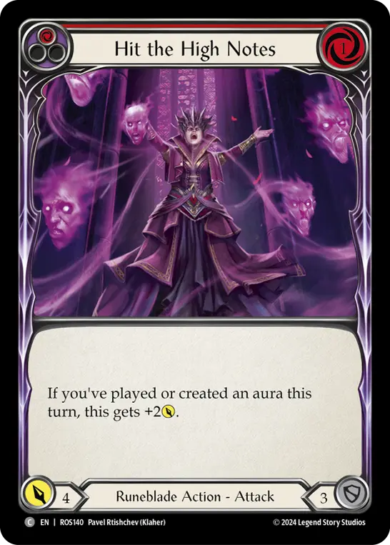 Hit the High Notes RED ROS140 - Rosetta - Flesh and blood card