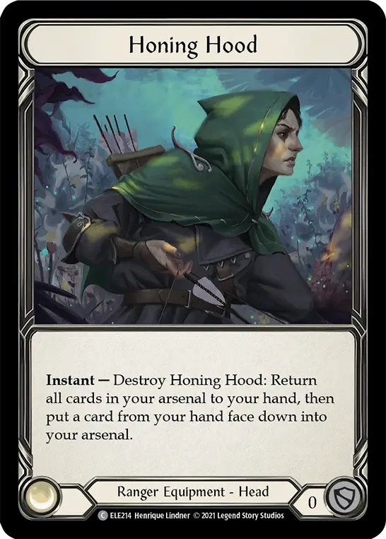 Honing Hood ELE214 - Tales of Aria - Flesh and blood card
