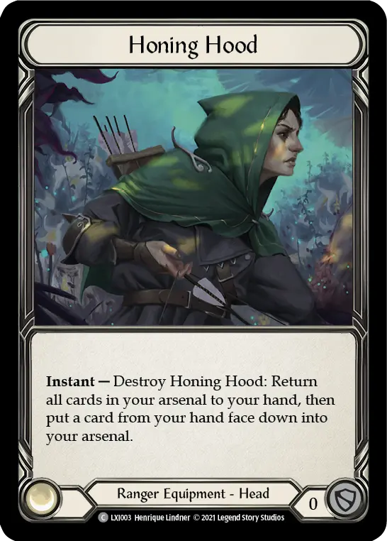 Honing Hood LXI003 - Lexi - Blitz Deck - Flesh and blood card