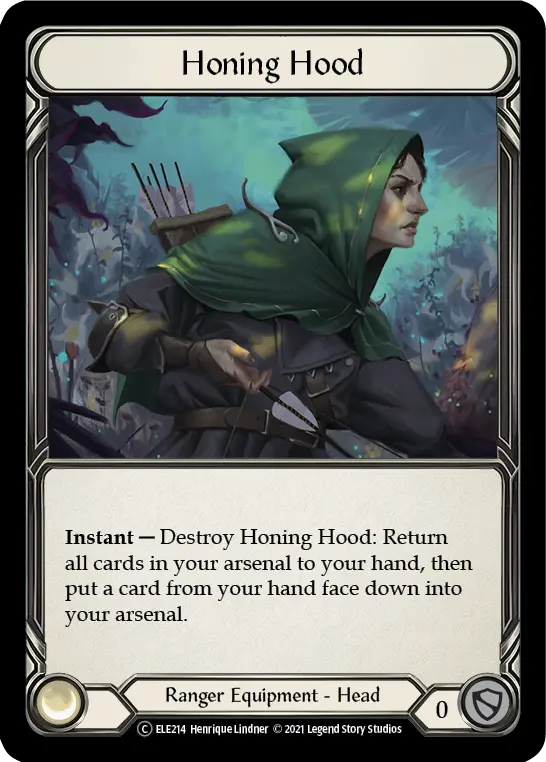 Honing Hood U-ELE214-RF - Tales of Aria - Unlimited - Flesh and blood card