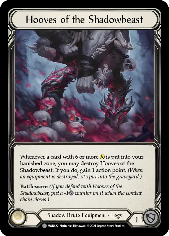 Hooves of the Shadowbeast MON122 - Monarch - Flesh and blood card