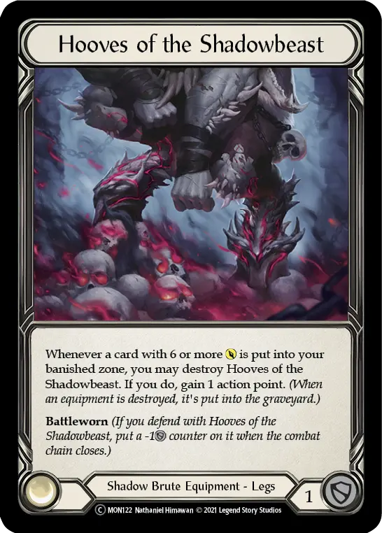 Hooves of the Shadowbeast U-MON122-RF - Monarch - Unlimited - Flesh and blood card