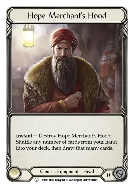 Hope Merchant's Hood 1HP350 - History Pack 1 - Flesh and blood card