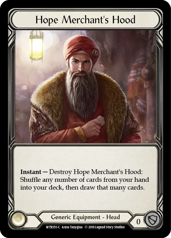 Hope Merchant's Hood WTR151 - Welcome to Rathe - Flesh and blood card