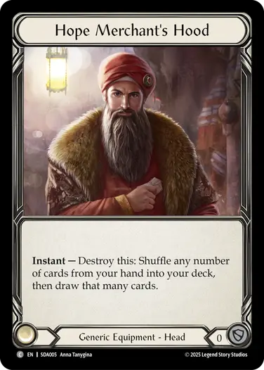 Hope Merchant's Hood SDA005 - Silver Age Chapter 1 - Dash - Flesh and blood card