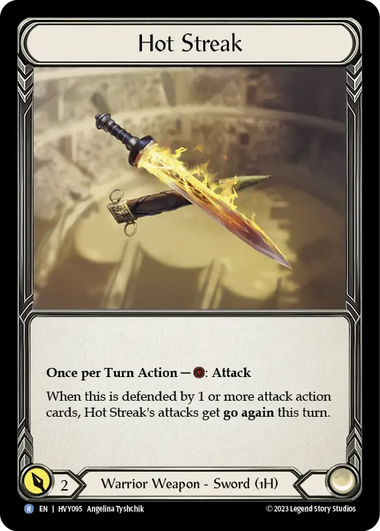 Hot Streak HVY095 - Heavy Hitters - Flesh and blood card