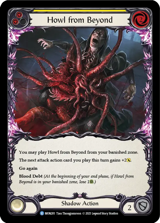 Howl from Beyond YELLOW MON201 - Monarch - Flesh and blood card