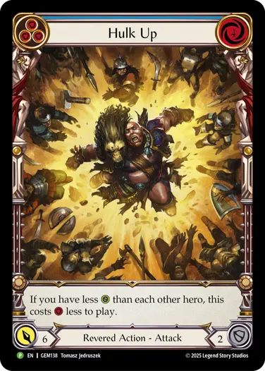 Hulk Up GEM138 - GEM - Pack 4 - Flesh and blood card