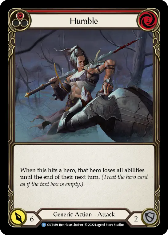 Humble RED OUT189 - Outsiders - Flesh and blood card