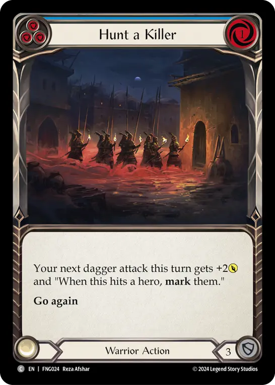 Hunt a Killer BLUE FNG024 - The Hunted Blitz Deck - Fang - Flesh and blood card