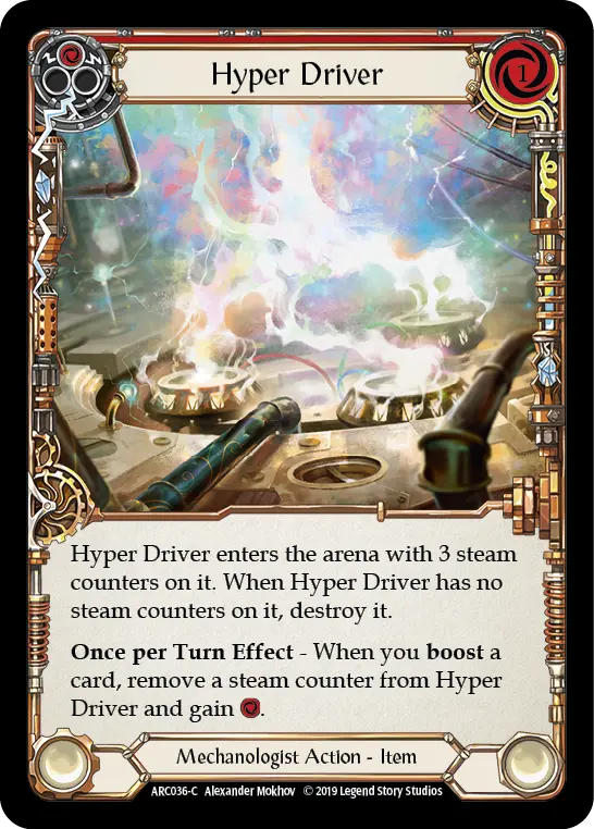 Hyper Driver RED ARC036 - Arcane Rising - Flesh and blood card