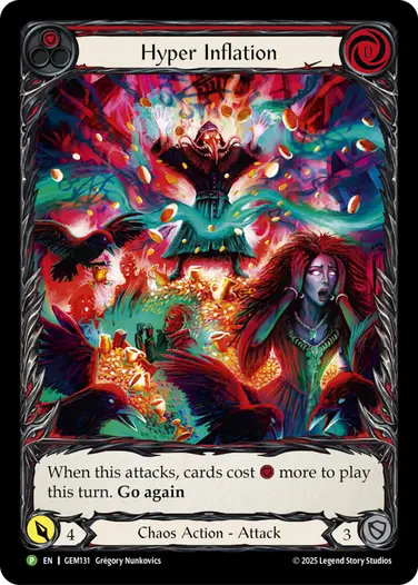 Hyper Inflation GEM131 - GEM - Pack 4 - Flesh and blood card