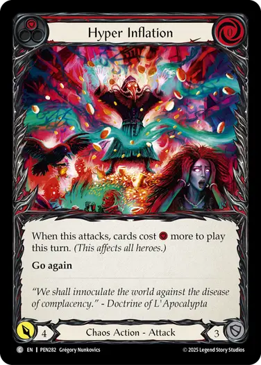 Hyper Inflation PEN282 - Compendium of Rathe - Flesh and blood card