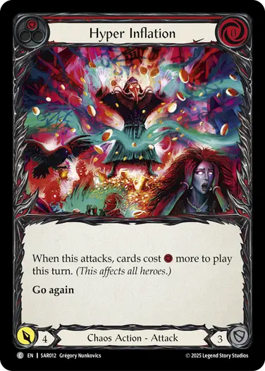 Hyper Inflation SAR012 - Silver Age Chapter 2 - Arakni, Web of Deceit - Flesh and blood card