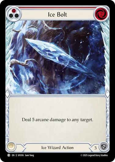 Ice Bolt SIY016 - Silver Age Chapter 1 - Iyslander - Flesh and blood card