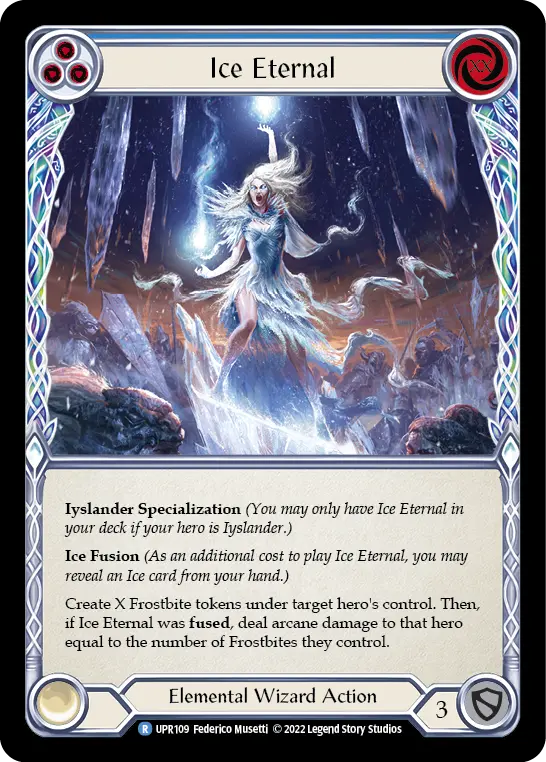 Ice Eternal BLUE UPR109 - Uprising - Flesh and blood card