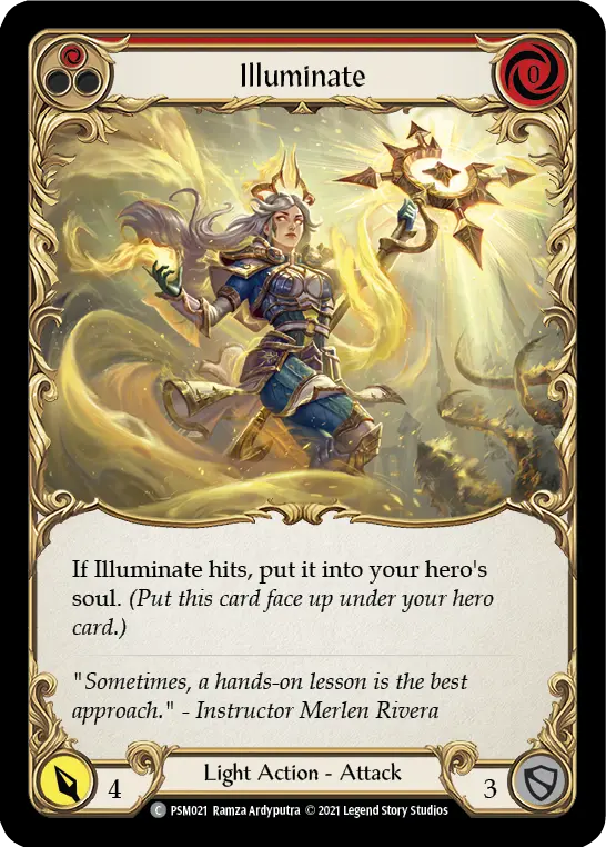 Illuminate RED PSM021 - Prism - Blitz Deck - Flesh and blood card