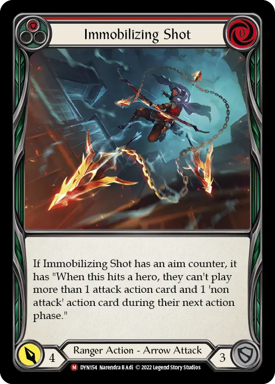 Immobilizing Shot RED DYN154 - Dynasty - Flesh and blood card