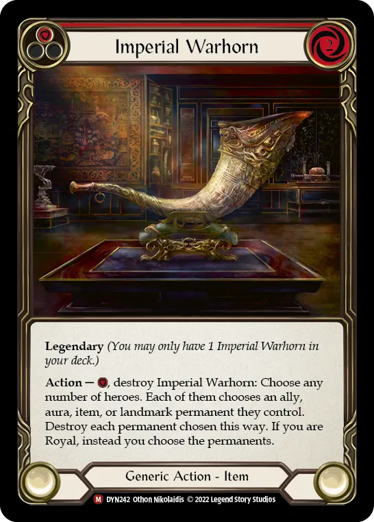 Imperial Warhorn RED DYN242 - Dynasty - Flesh and blood card