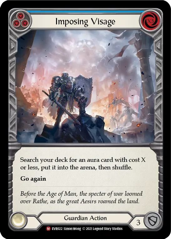 Imposing Visage BLUE EVR022 - Everfest - Flesh and blood card