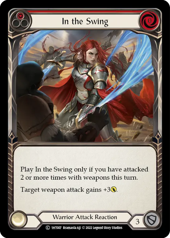 In the Swing RED 1HT007 - Dorinthea - Blitz Deck - Flesh and blood card