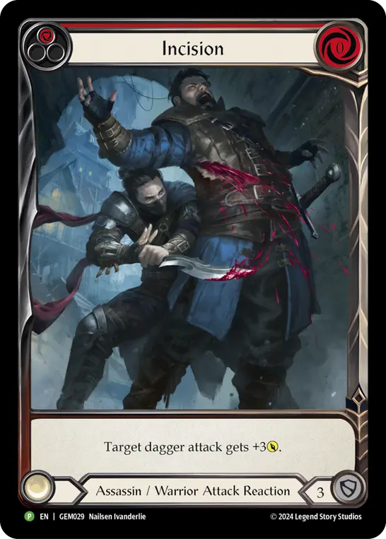 Incision RED GEM029 - GEM - Pack 1 - Flesh and blood card