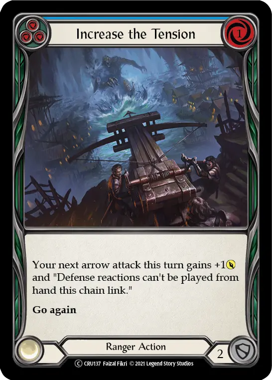 Increase the Tension BLUE U-CRU137-RF - Crucible of War - Unlimited - Flesh and blood card