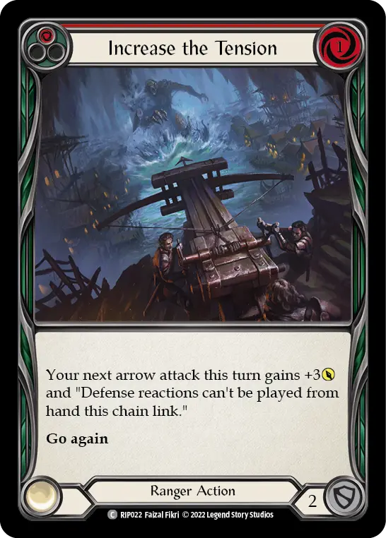 Increase the Tension RED RIP022 - Riptide - Blitz Deck - Flesh and blood card
