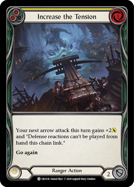 Increase the Tension YELLOW CRU136 - Crucible of War - Flesh and blood card