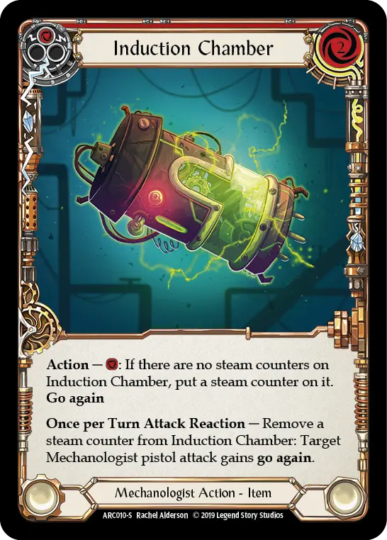 Induction Chamber RED ARC010 - Arcane Rising - Flesh and blood card