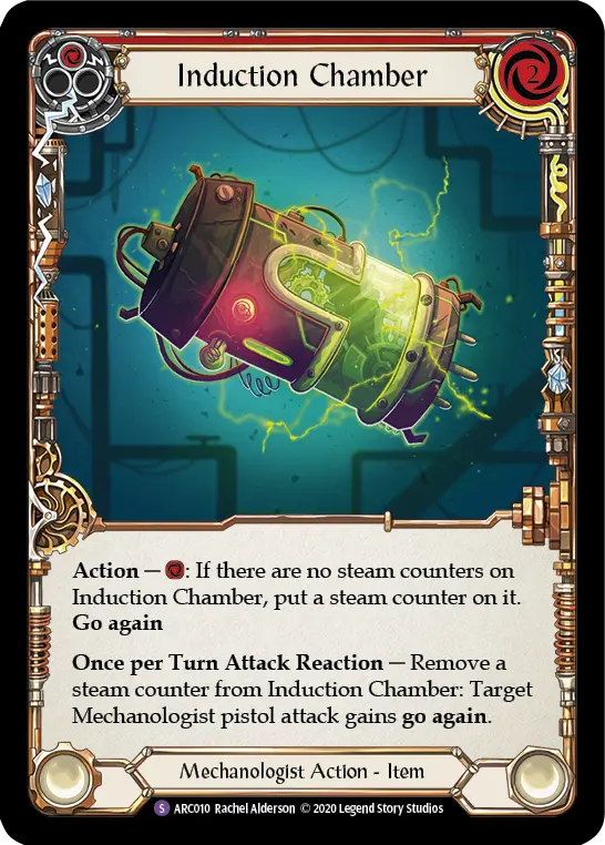 Induction Chamber RED U-ARC010 - Arcane Rising - Unlimited - Flesh and blood card
