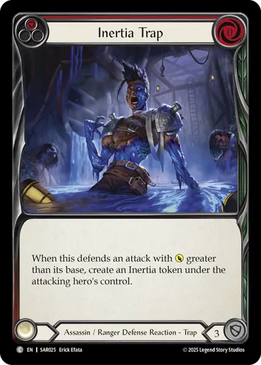Inertia Trap SAR025 - Silver Age Chapter 2 - Arakni, Web of Deceit - Flesh and blood card