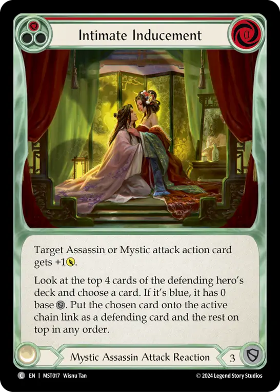 Intimate Inducement RED MST017 - Part the Mistveil - Flesh and blood card