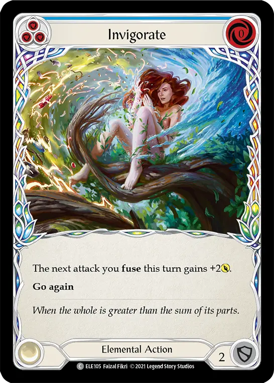 Invigorate BLUE ELE105 - Tales of Aria - Flesh and blood card