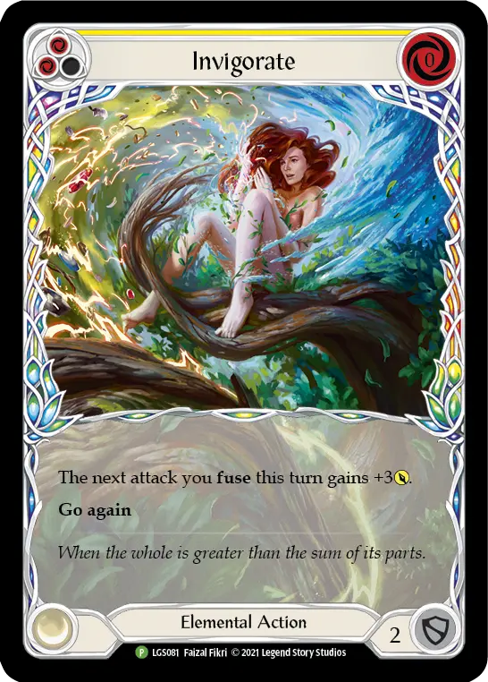 Invigorate YELLOW LGS081-RF - Skirmish - Season 3 - Flesh and blood card