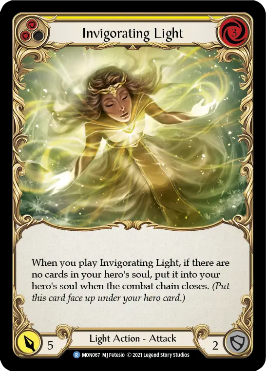 Invigorating Light YELLOW MON067 - Monarch - Flesh and blood card
