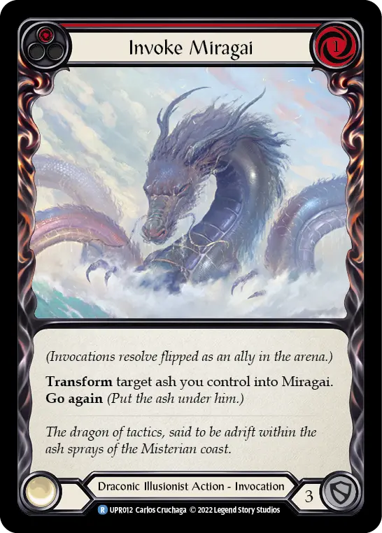 Invoke Miragai RED UPR012 - Uprising - Flesh and blood card