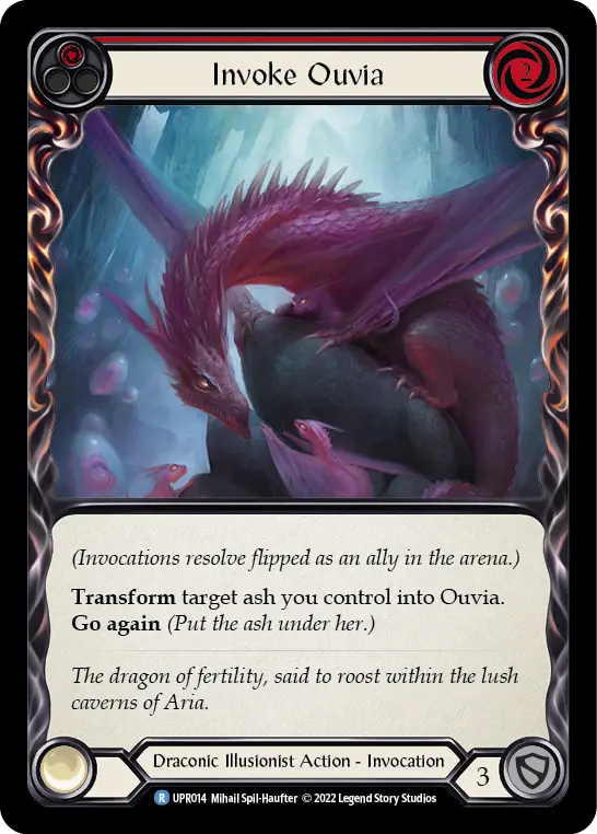 Invoke Ouvia RED UPR014 - Uprising - Flesh and blood card
