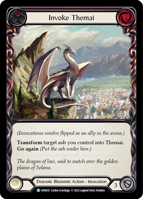 Invoke Themai RED UPR015 - Uprising - Flesh and blood card