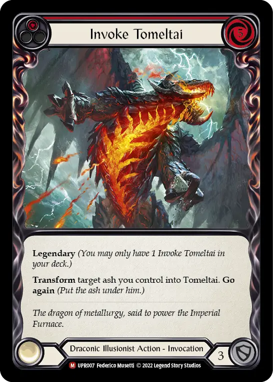 Invoke Tomeltai RED UPR007 - Uprising - Flesh and blood card