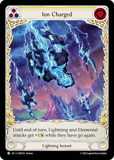 Ion Charged GEM135 - GEM - Pack 4 - Flesh and blood card