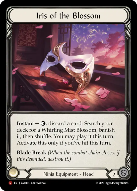 Iris of the Blossom ASR003-RF - Armory Deck - Ira, Scarlet Revenger - Flesh and blood card