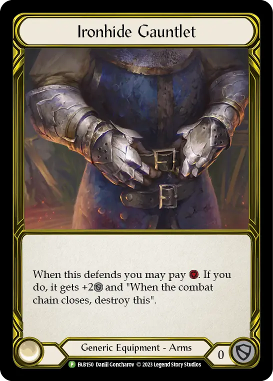 Ironhide Gauntlet FAB150-GF - ProQuest - Season 4 - Flesh and blood card