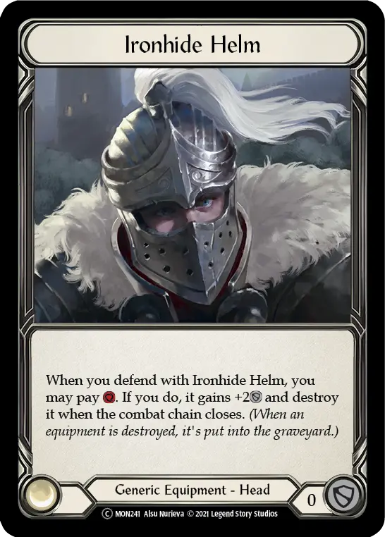 Ironhide Helm U-MON241 - Monarch - Unlimited - Flesh and blood card