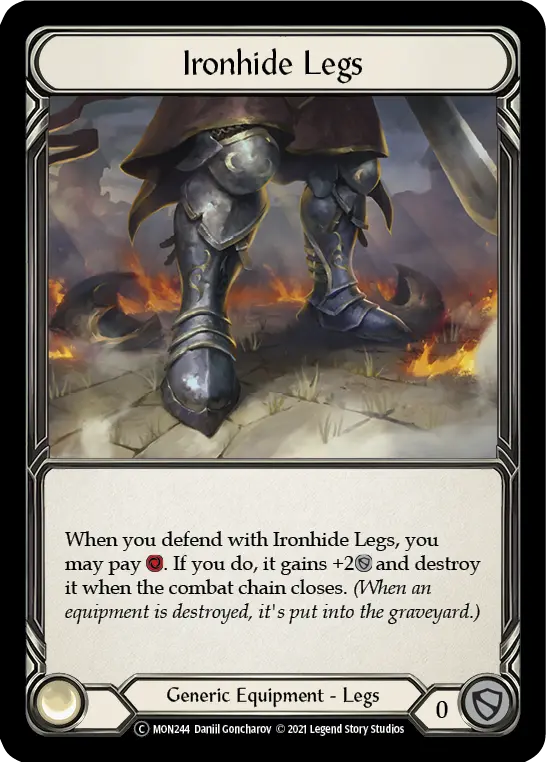 Ironhide Legs U-MON244 - Monarch - Unlimited - Flesh and blood card