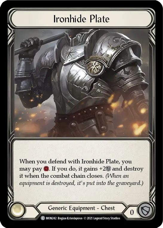 Ironhide Plate MON242 - Monarch - Flesh and blood card