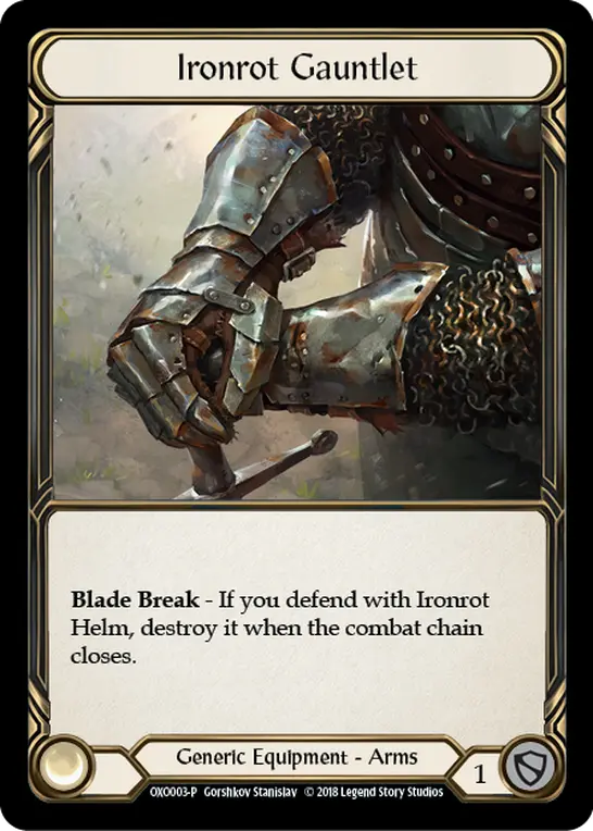 Ironrot Gauntlet OXO003 - Slingshot Underground - Flesh and blood card