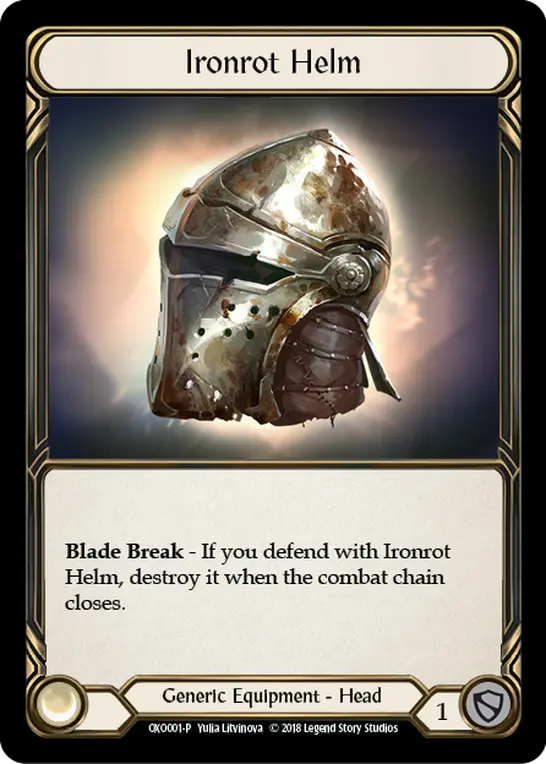 Ironrot Helm OXO001 - Slingshot Underground - Flesh and blood card