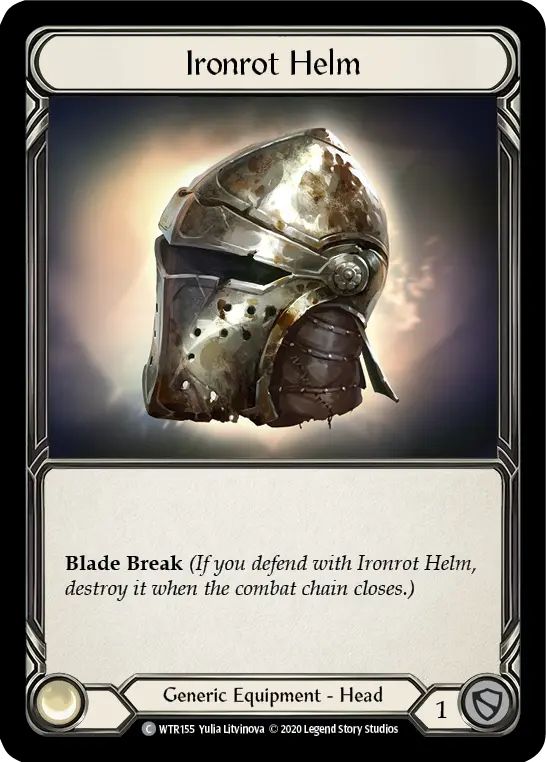 Ironrot Helm U-WTR155-RF - Welcome to Rathe - Unlimited - Flesh and blood card